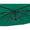 Global Industrial Cantilever Umbrella w/ Crank, Tilt & Cross Brace, Olefin Fabric, 10'W, Green 436972GN